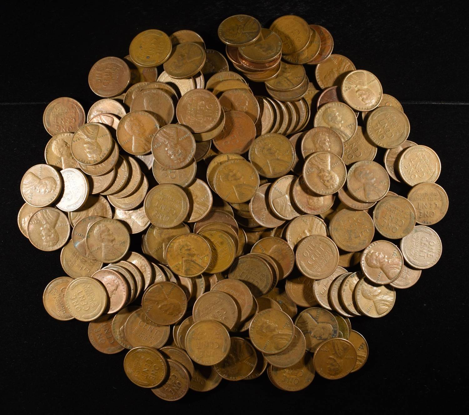 200 "S" MINT WHEAT CENTS
