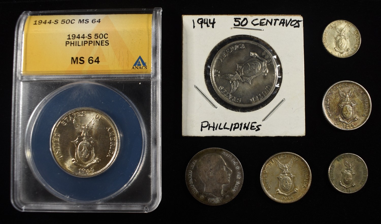 PHILIPPINES SILVER COIN LOT ASW .91