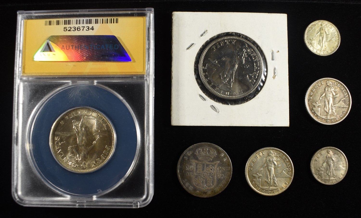 PHILIPPINES SILVER COIN LOT ASW .91