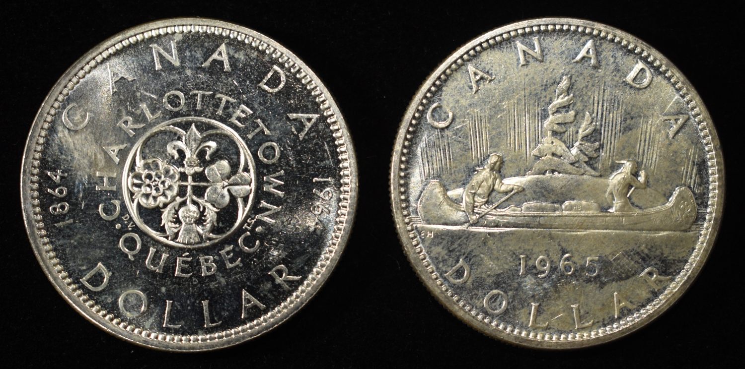 (2) 80% SILVER CANADIAN DOLLARS