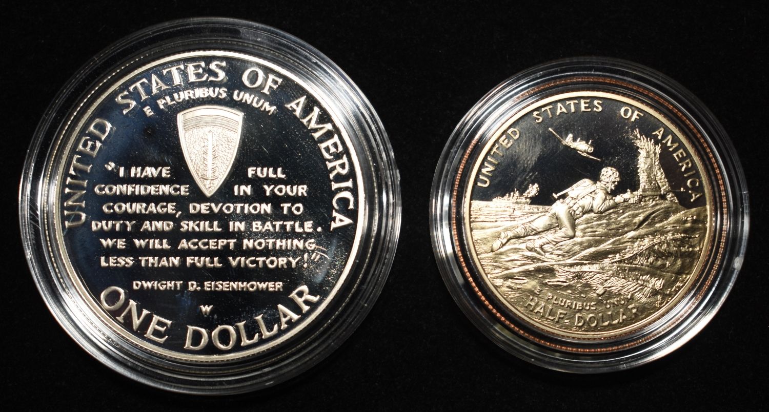 1991-1995 WWII 50TH ANNIV COMMEMORATIVE PF SET