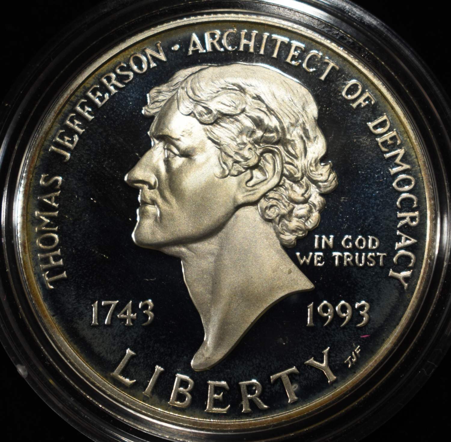 1993-S THOMAS JEFFERSON 250TH ANNIV COMMEMORATIVE