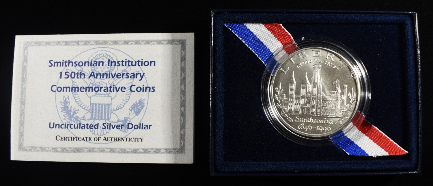 1846-1996-D SMITHSONIAN 150TH ANNIV COMMEMORATIVE