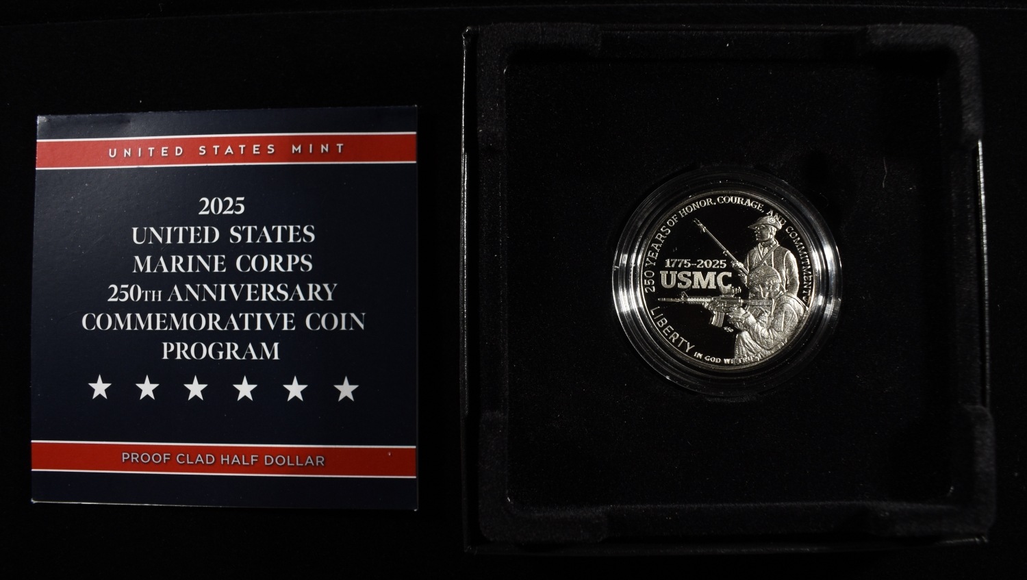 2025-S 50C COMMEM USMC PROOF