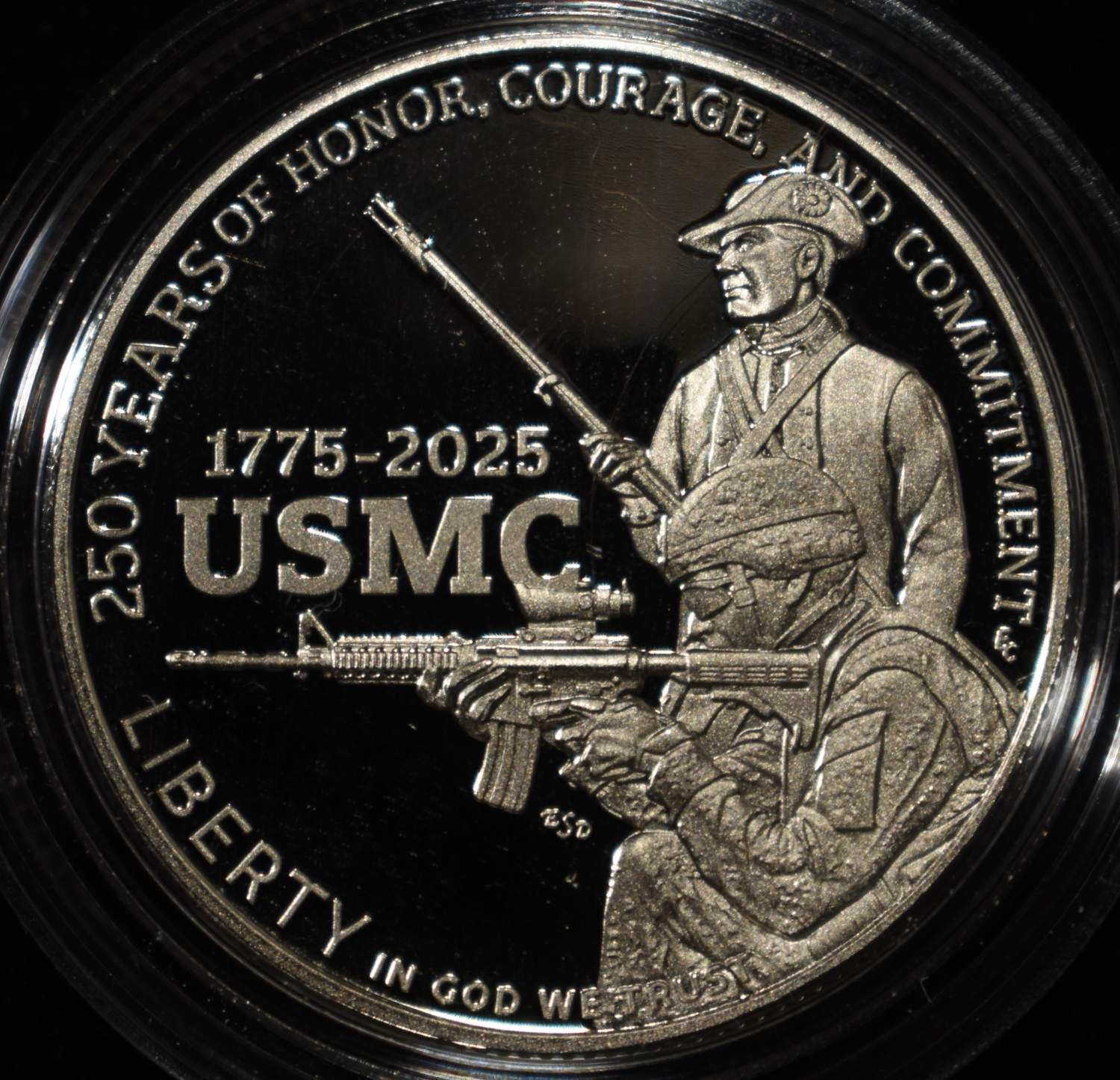 2025-S 50C COMMEM USMC PROOF