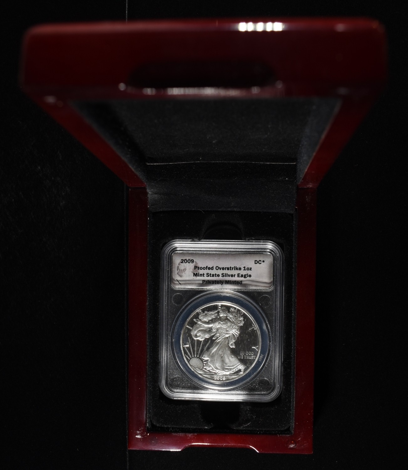 2009-DC AMERICAN SILVER EAGLE OVERSTRIKE