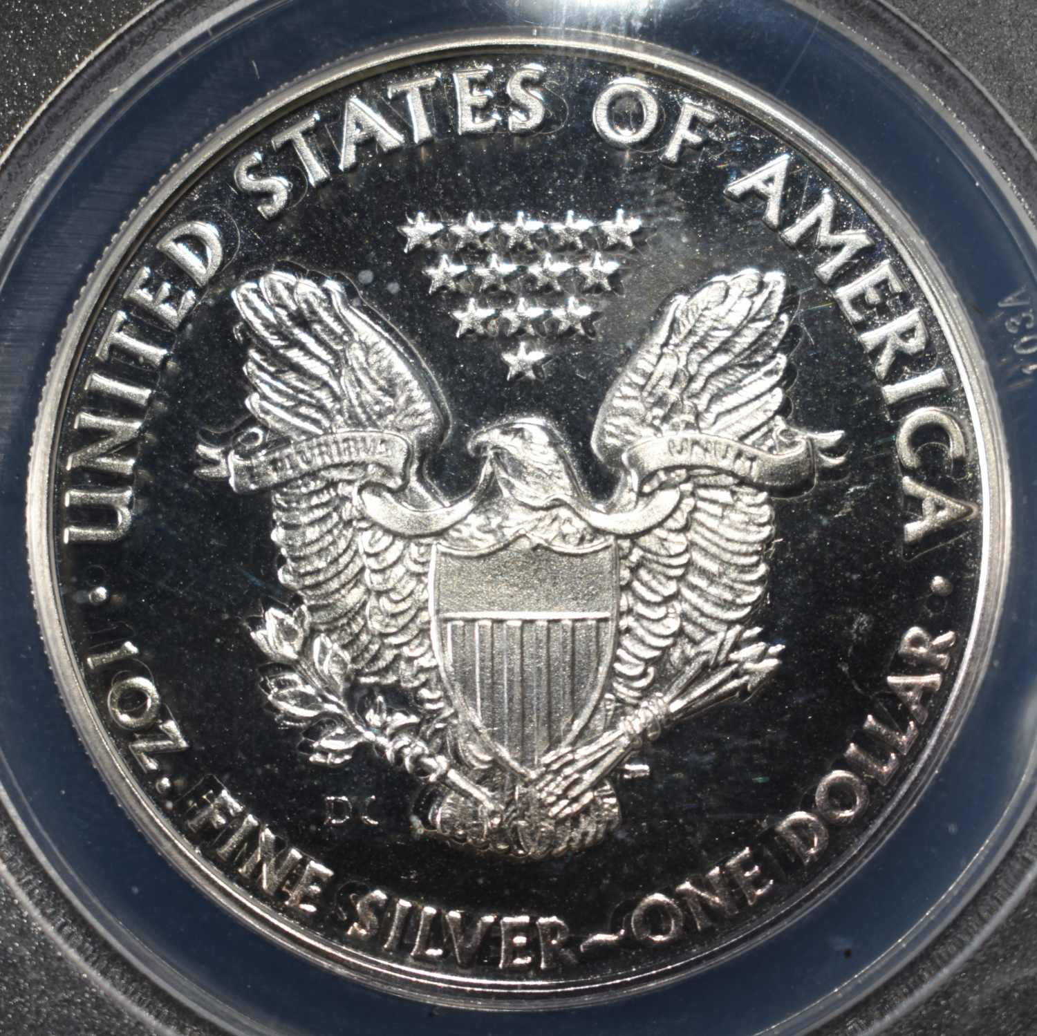 2009-DC AMERICAN SILVER EAGLE OVERSTRIKE