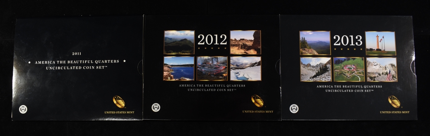 2011, 12 & 13 UNC AMERICA THE BEAUTIFUL QUARTERS