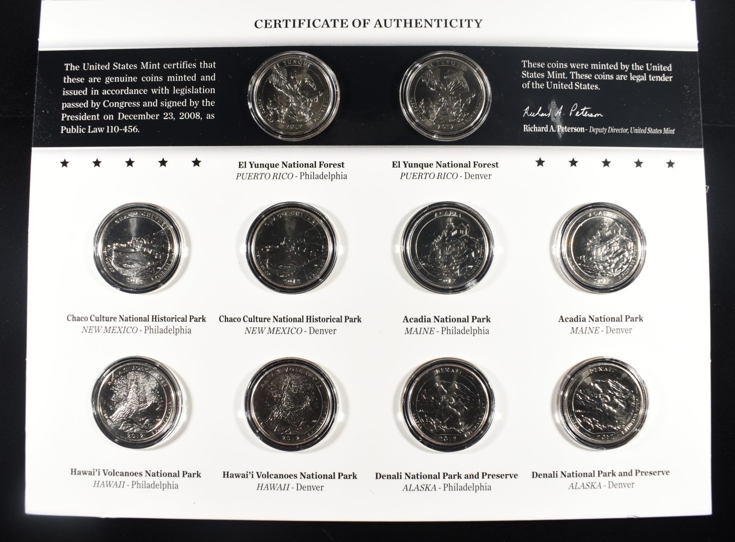 2011, 12 & 13 UNC AMERICA THE BEAUTIFUL QUARTERS