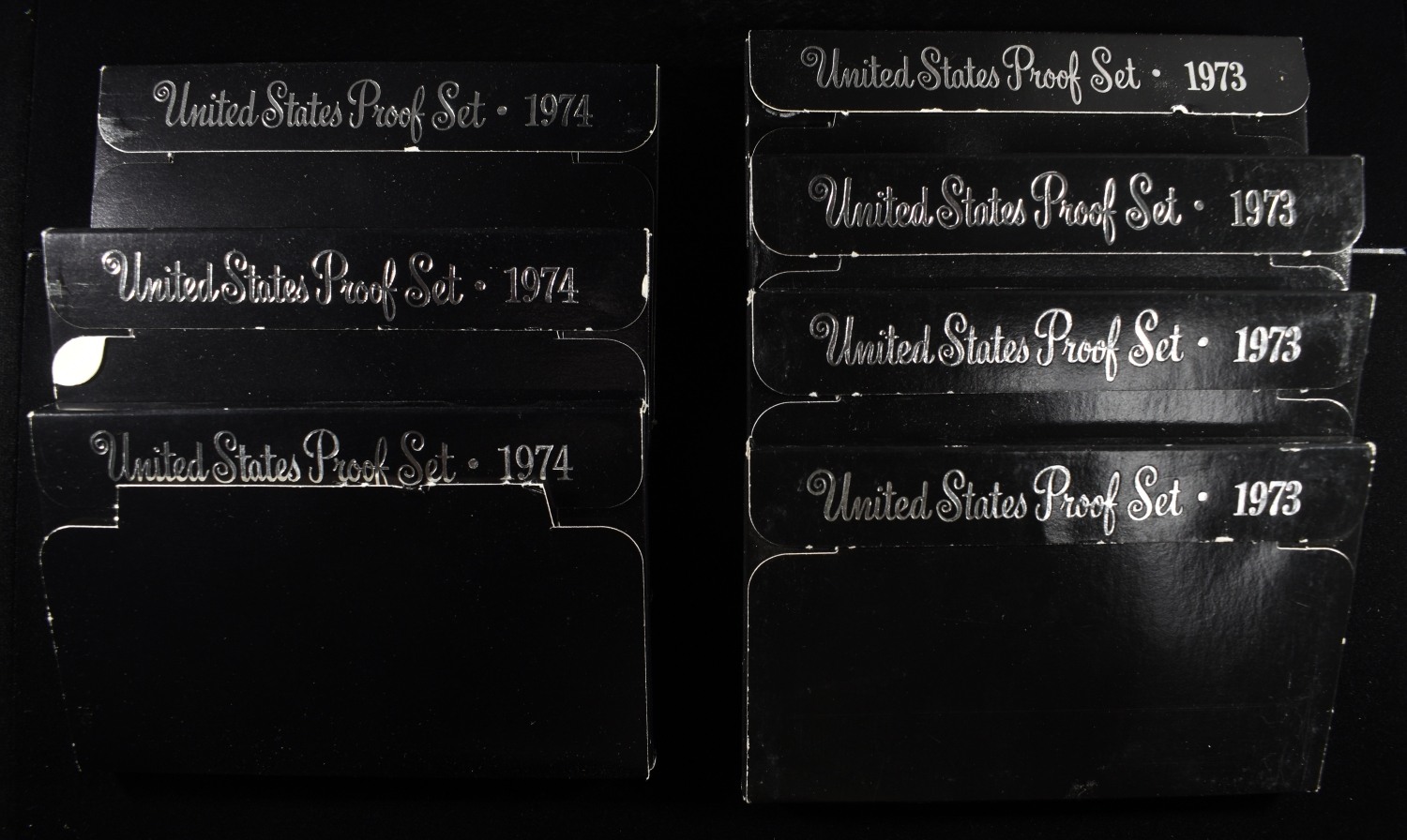 (4) 1973 & (3) 1974 PROOF SETS