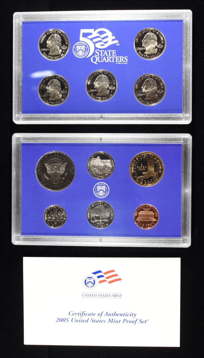 (5) 2005 MINT PROOF SETS