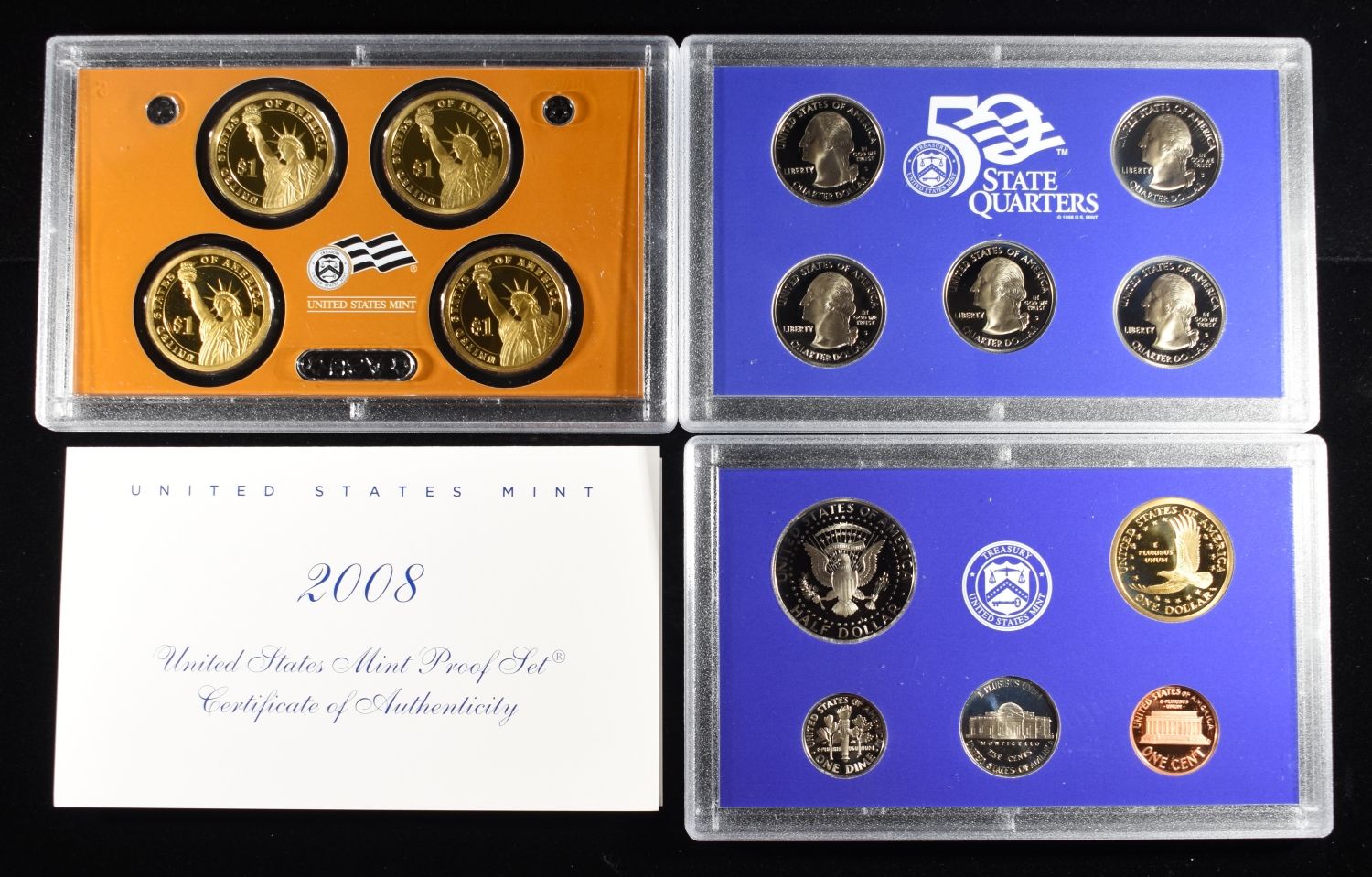 2007, 08, 09 US PROOF SETS