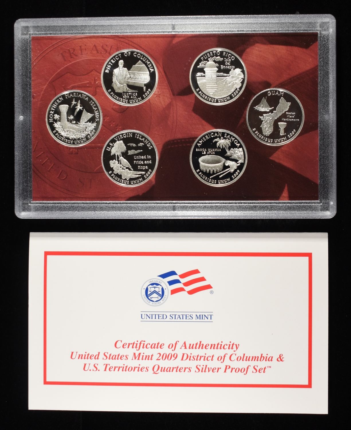 2009 SILVER QUARTERS PROOF SET