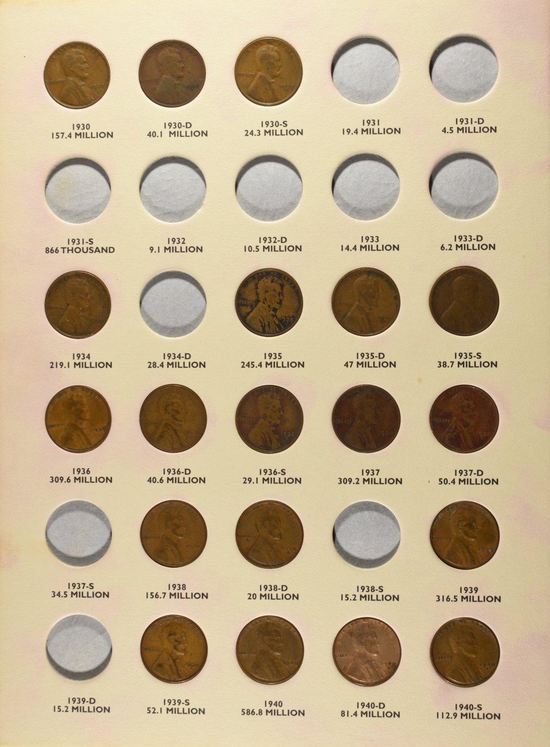 (3) LINCOLN HEAD CENT COLLECTIONS