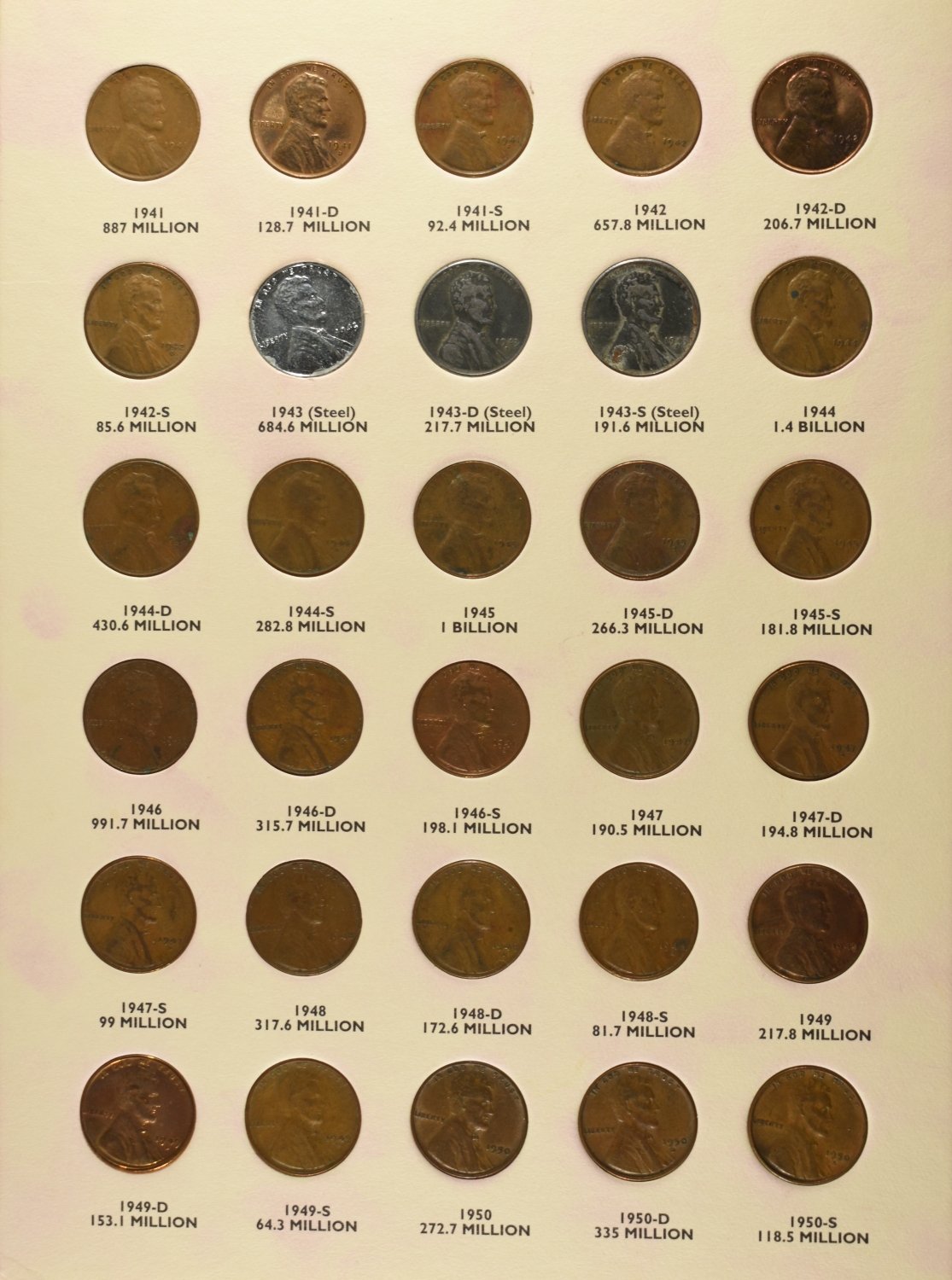(3) LINCOLN HEAD CENT COLLECTIONS