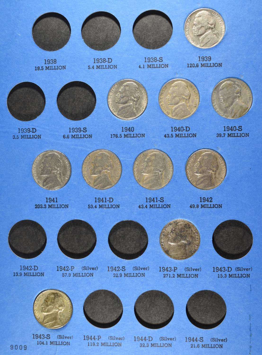 (2) JEFFERSON NICKEL COLLECTIONS