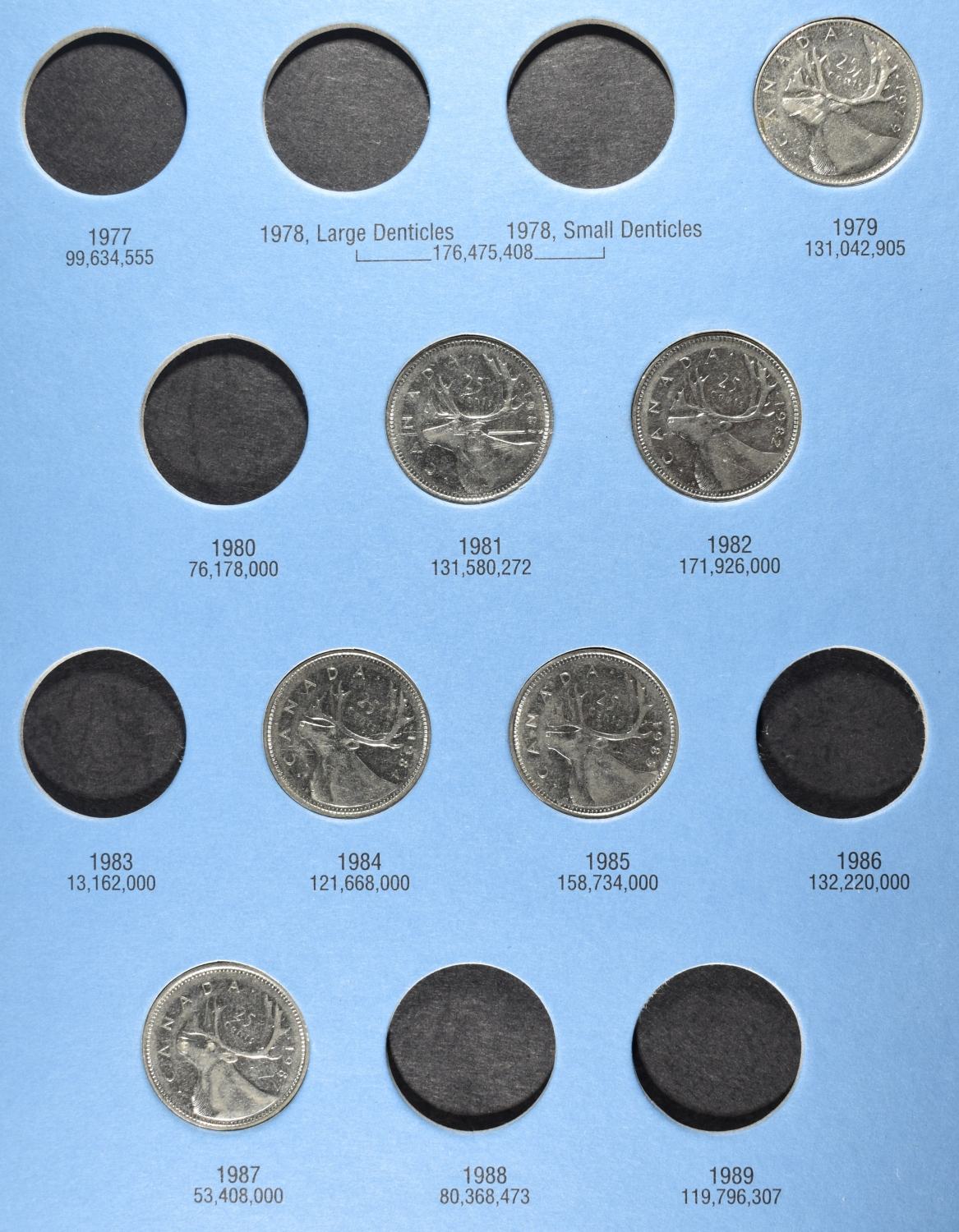CANADIAN 25 CENT COLLECTION