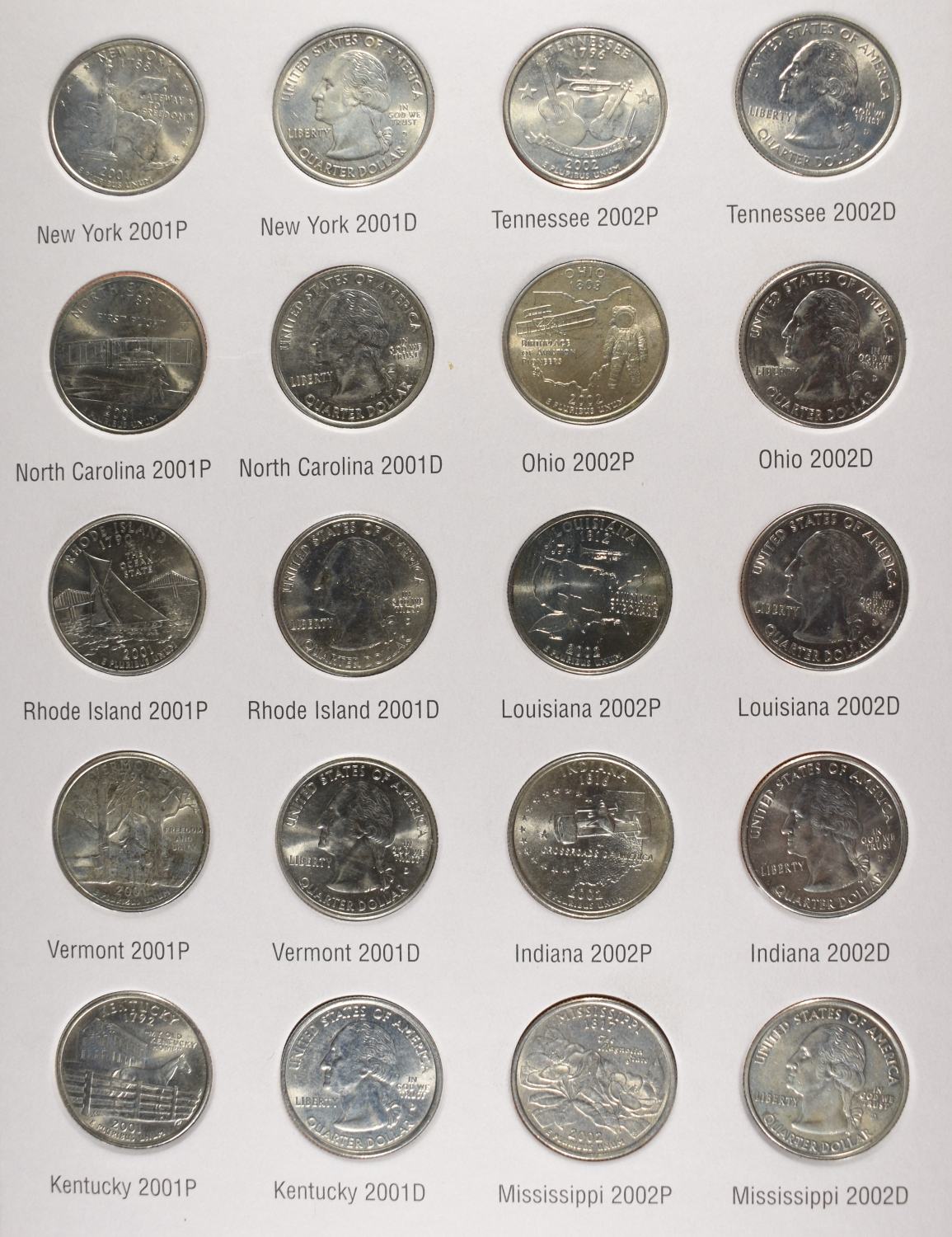 WASHINGTON QUARTERS COLLECTION