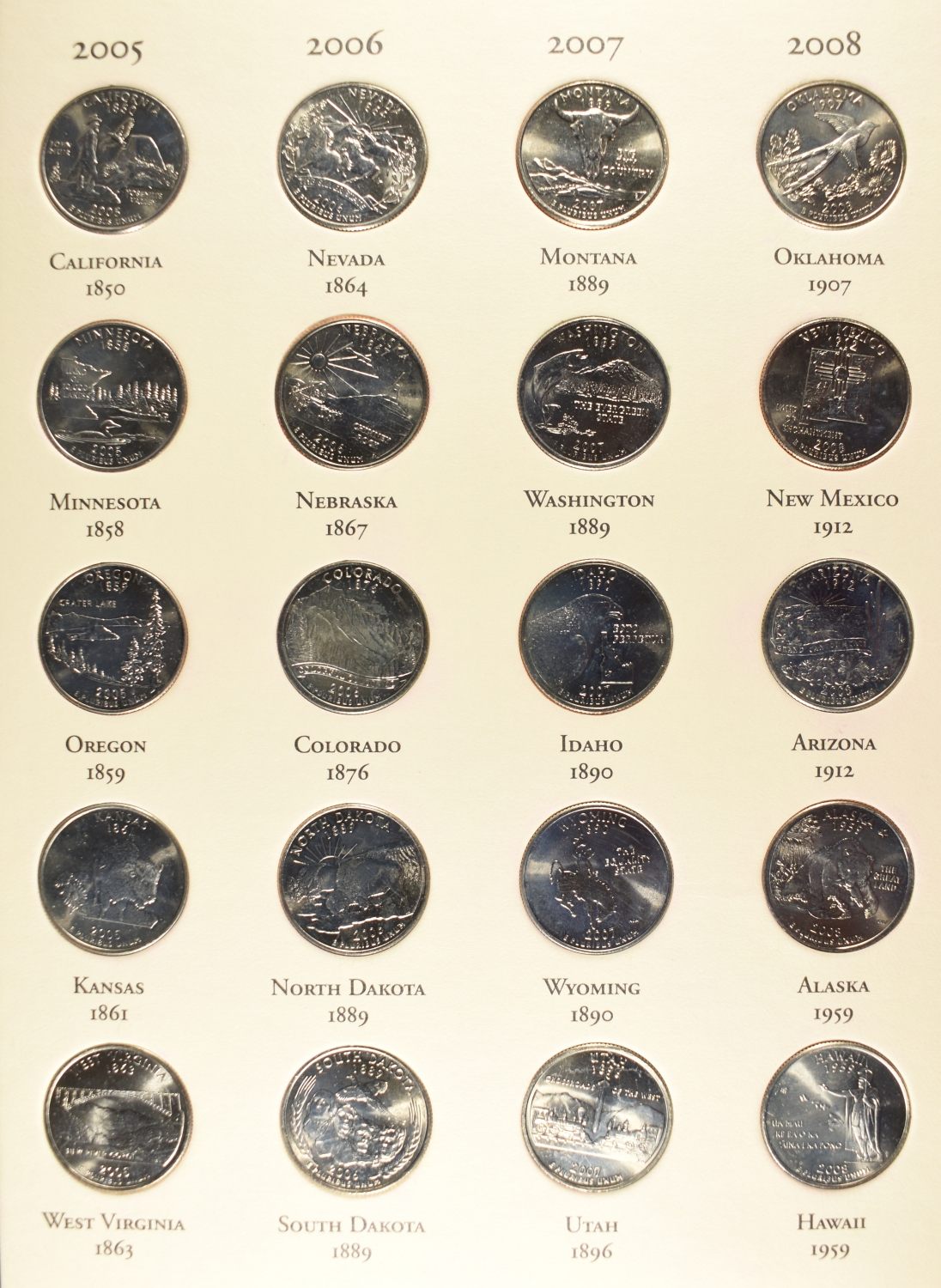 FIFTY STATE COMMEM QUARTERS COLLECTION