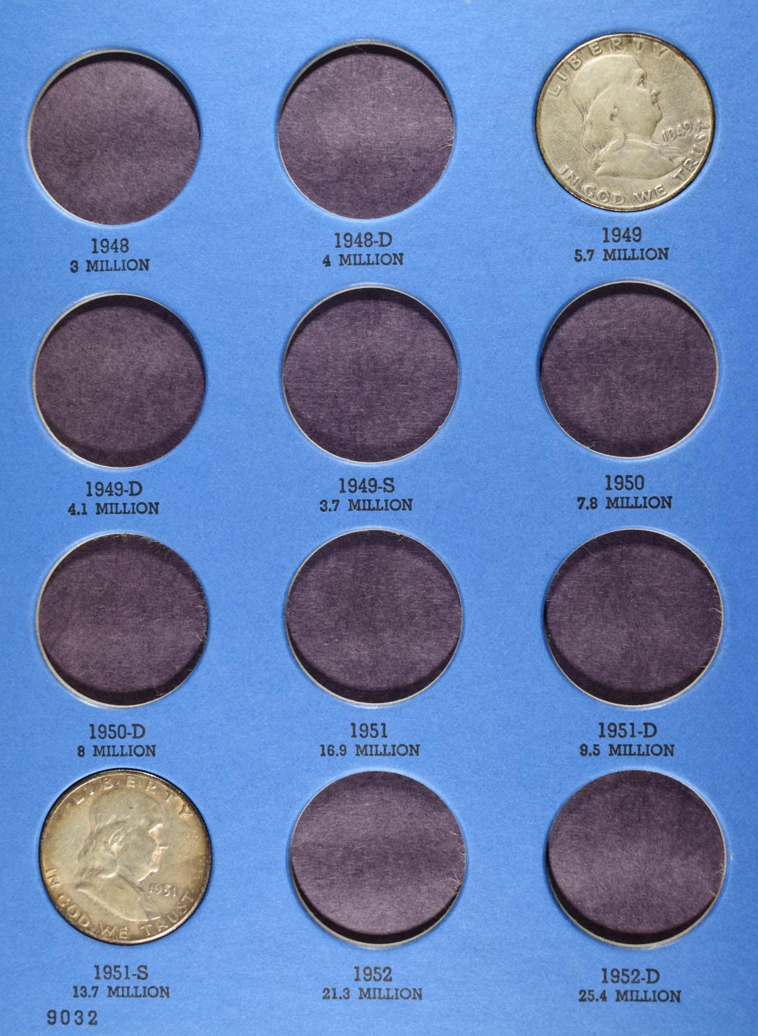 FRANKLIN HALF DOLLARS COLLECTION WHITMAN
