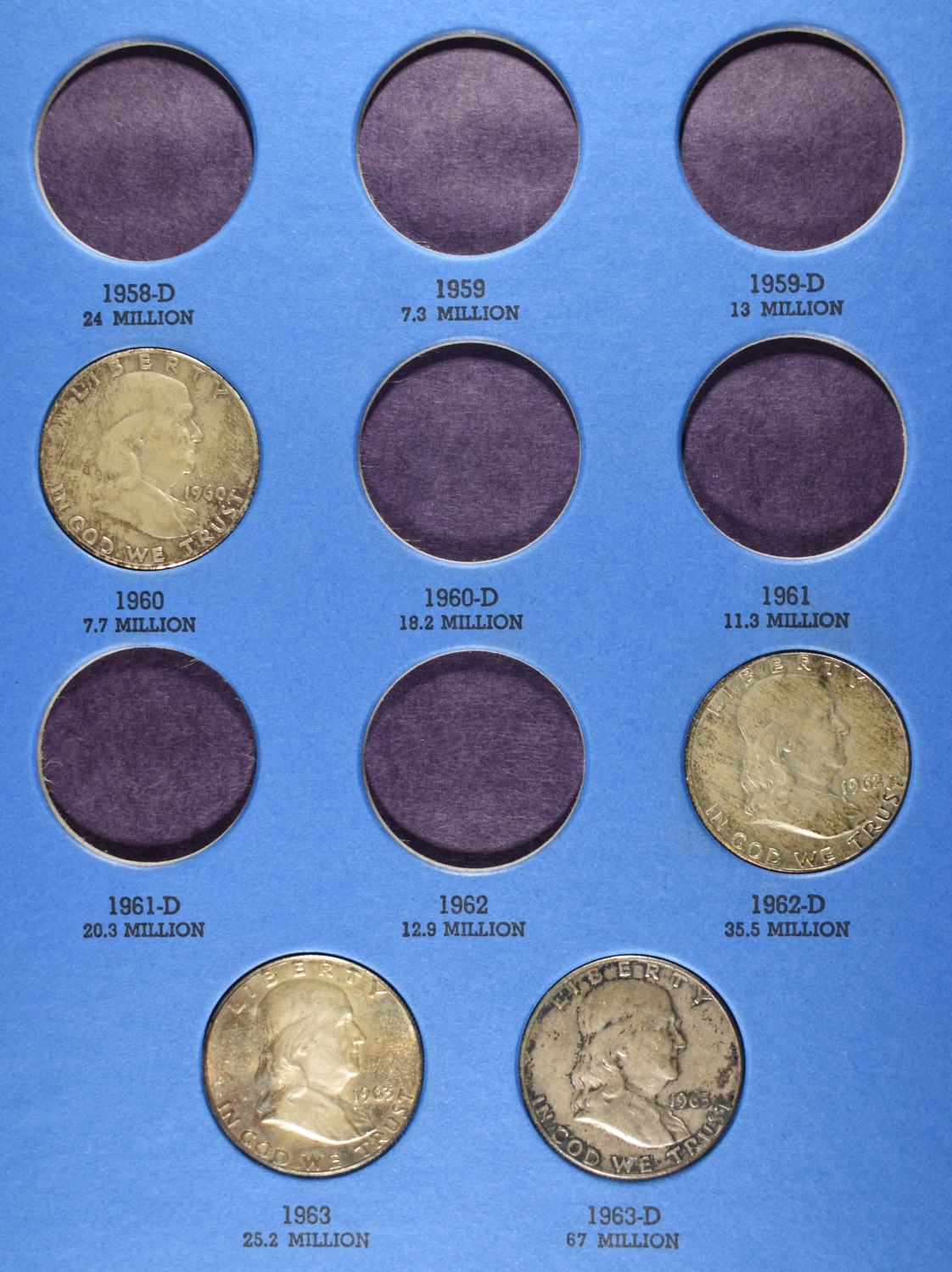 FRANKLIN HALF DOLLARS COLLECTION WHITMAN