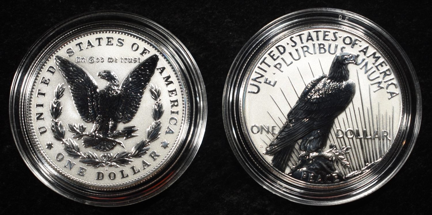 2023-S MORGAN & PEACE DOLLAR REV PR TWO-COIN SET