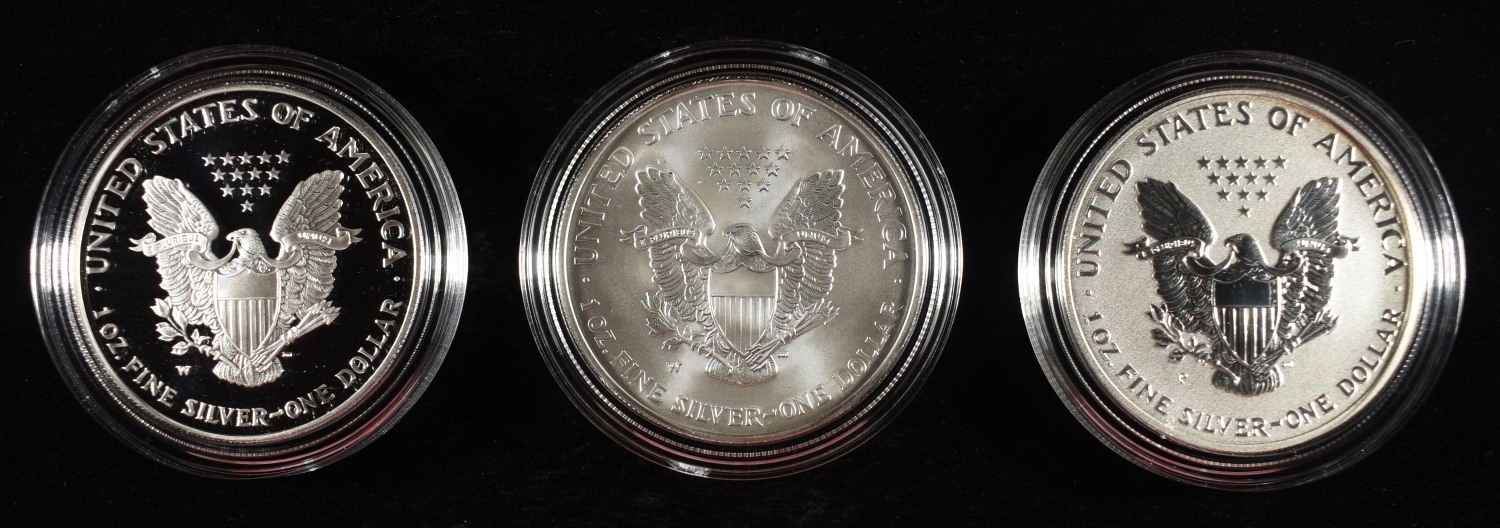 2006-W AMERICAN SILVER EAGLE 3-COIN SET