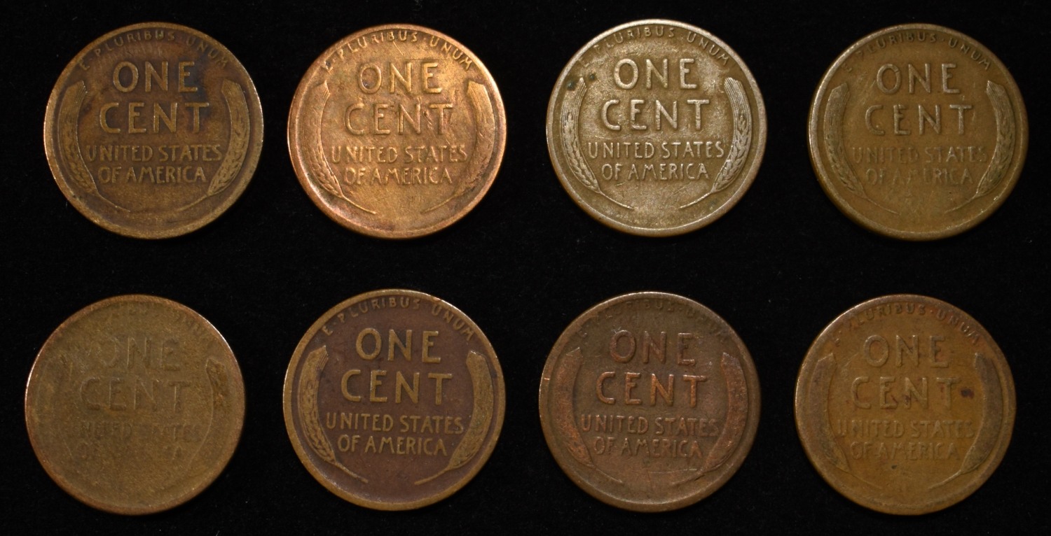8 NICE EARLY SEMIKEY WHEAT CENTS