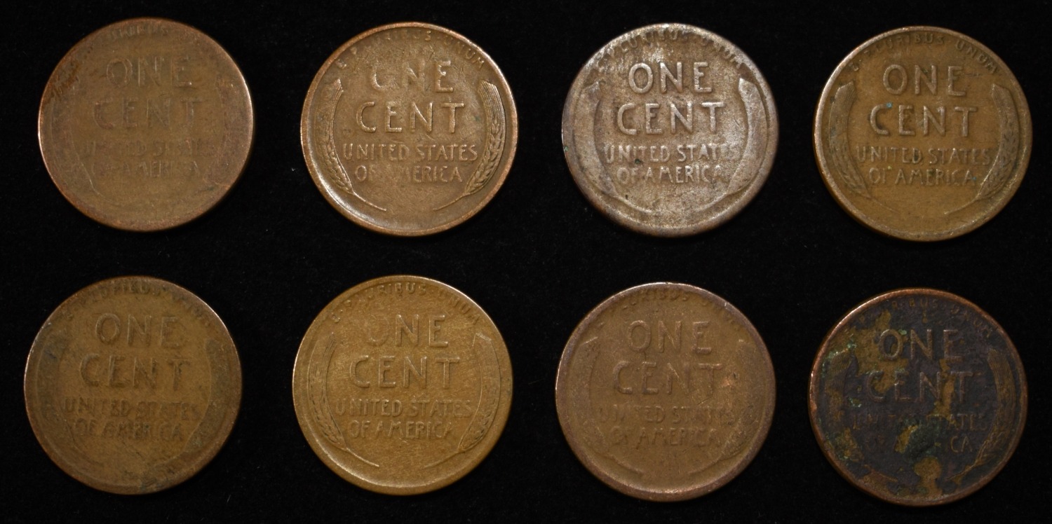 8 NICE EARLY SEMIKEY WHEAT CENTS