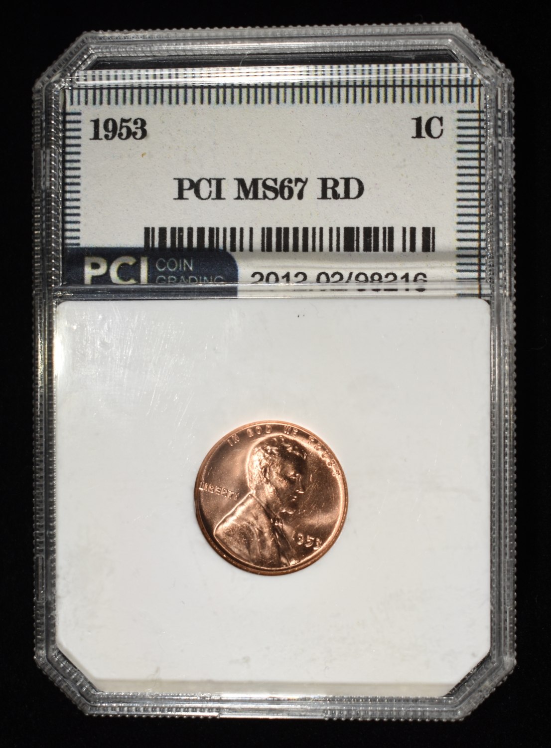 1953 WHEAT CENT PCI SUPERB GEM BU RD