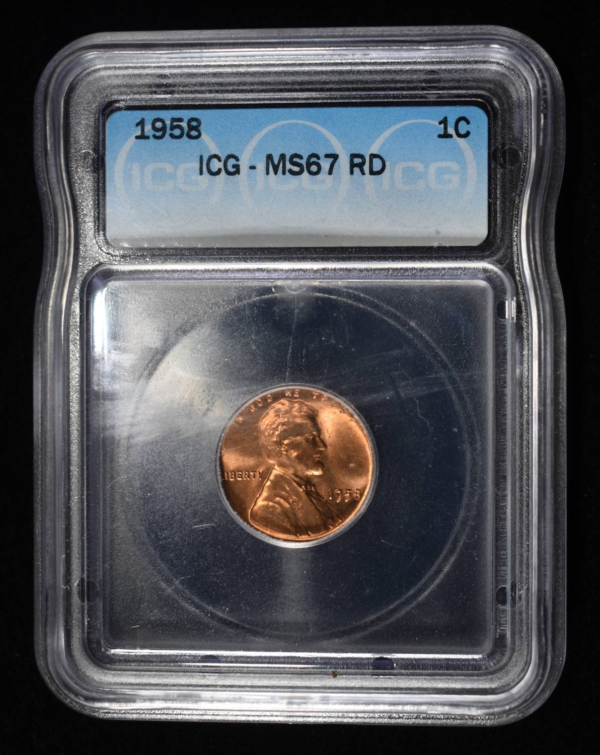 1958 WHEAT CENT ICG MS67 RD