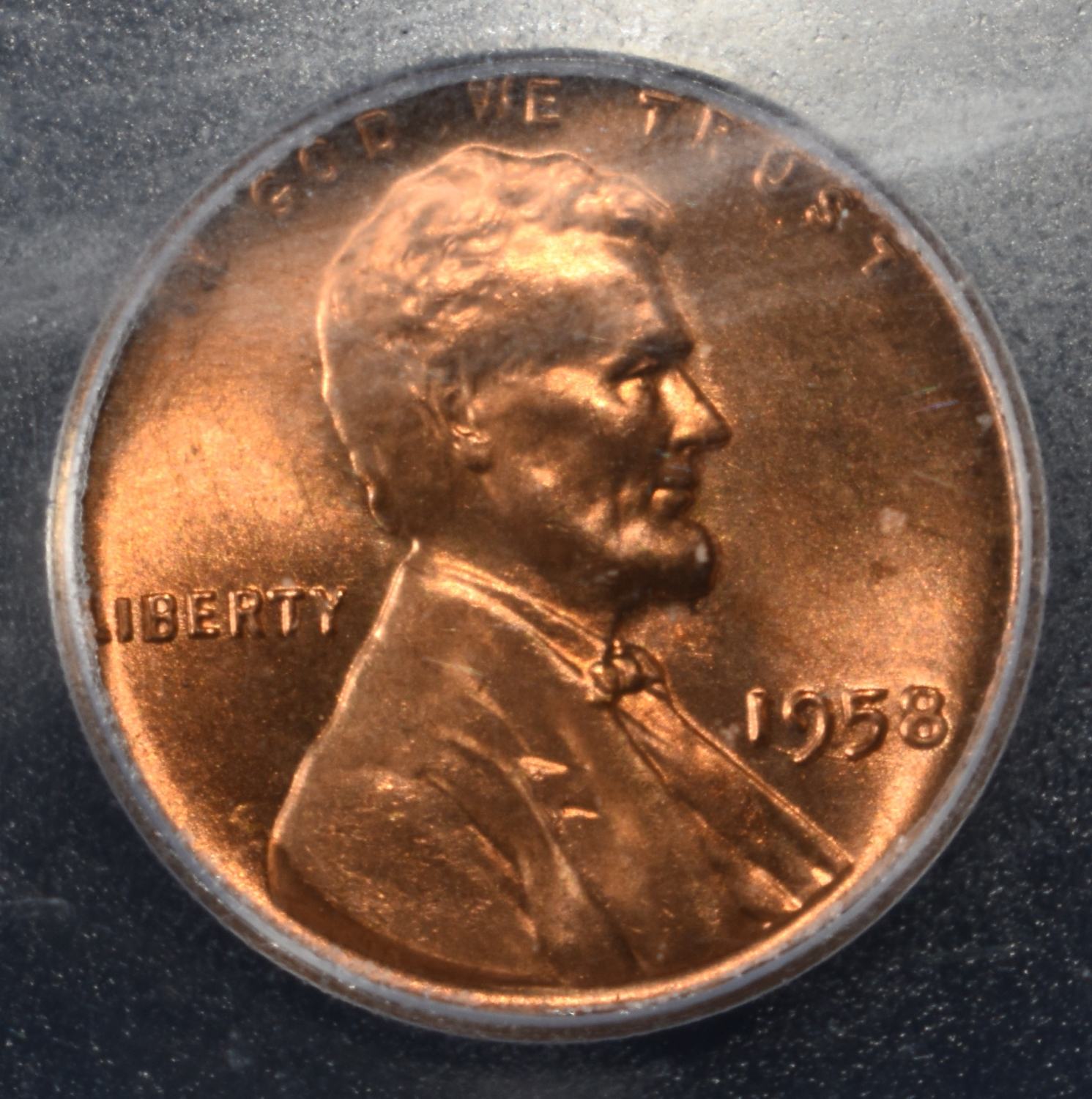1958 WHEAT CENT ICG MS67 RD