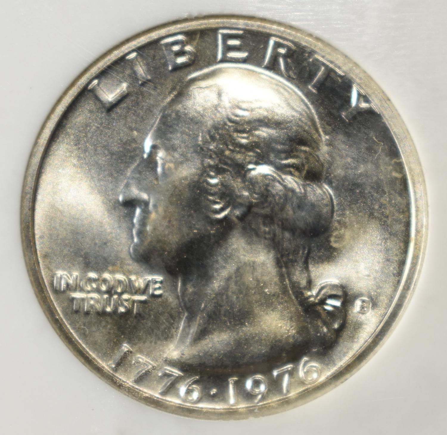 1976-S SILVER WASHINGTON 25C PCI SUPERB GEM+ BU