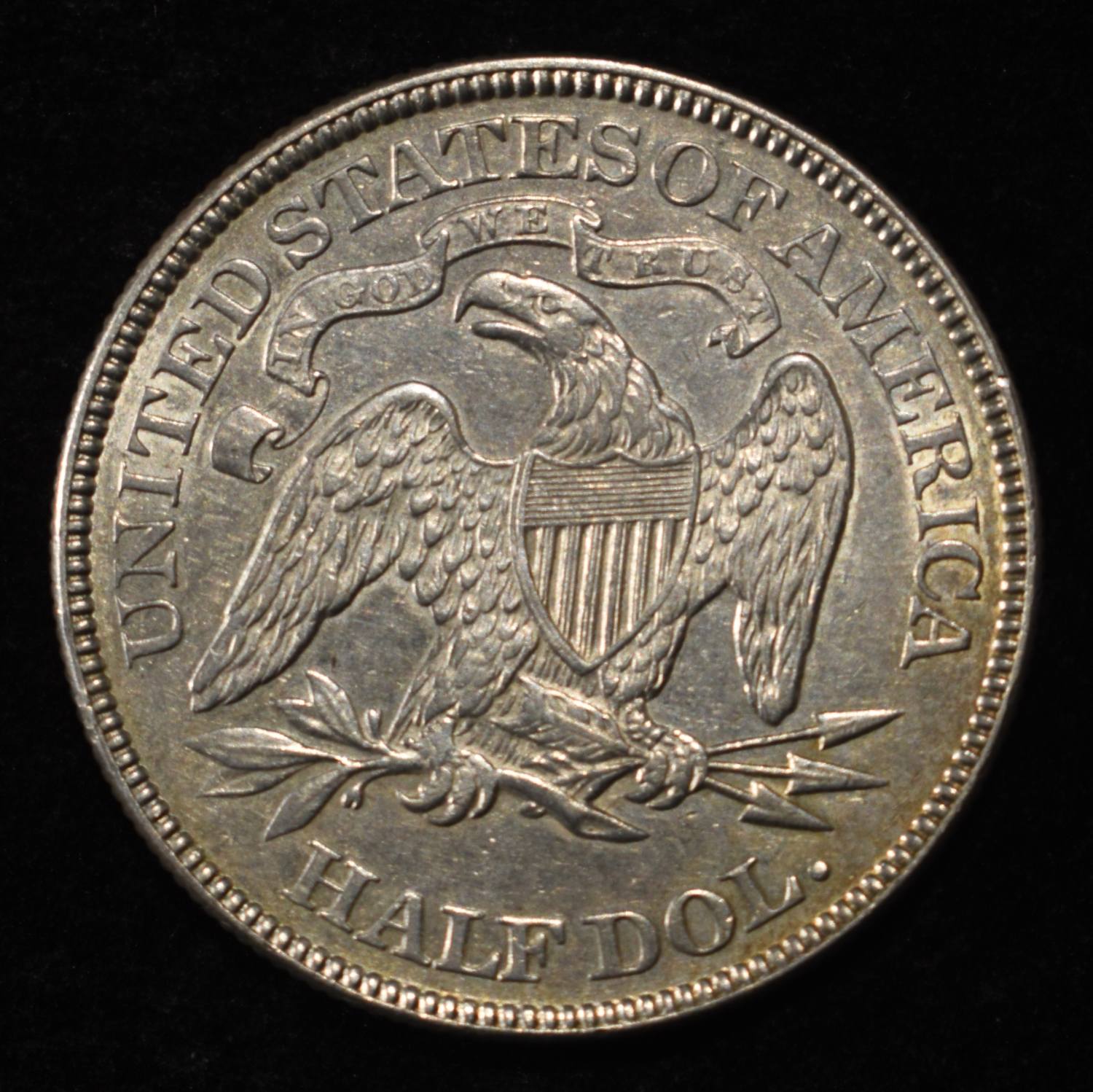 1873 SEATED LIBERTY HALF DOLLAR AU/BU