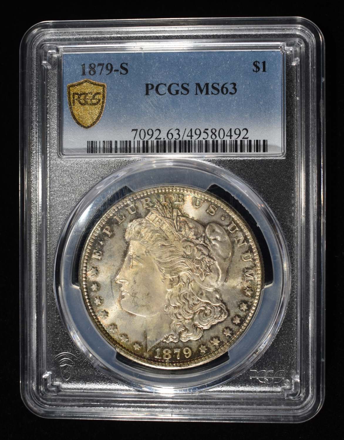 1879-S MORGAN DOLLAR PCGS MS63