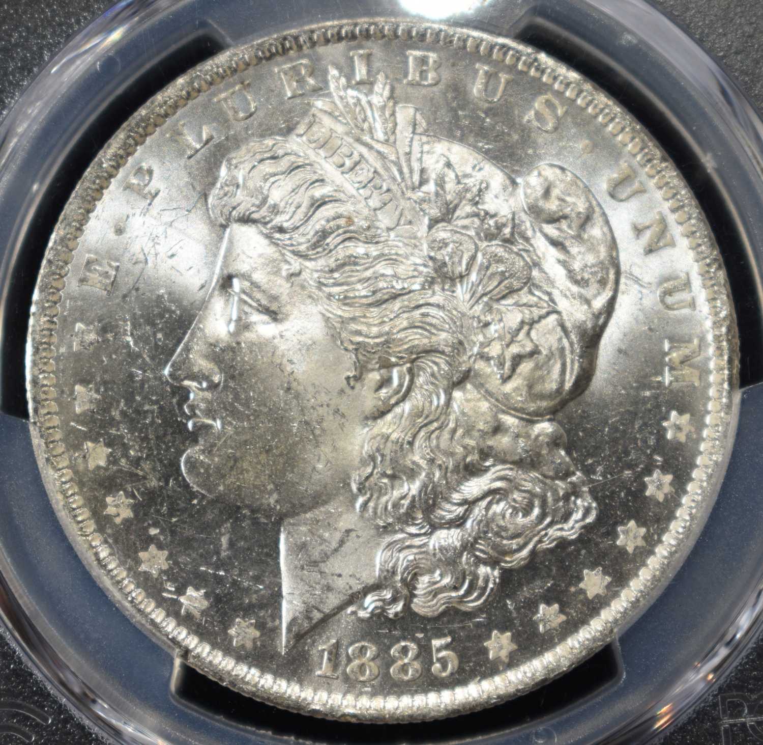 1885-O MORGAN DOLLAR PCGS MS63
