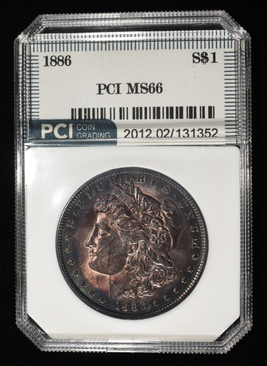 1886 MORGAN DOLLAR PCI SUPERB GEM BU