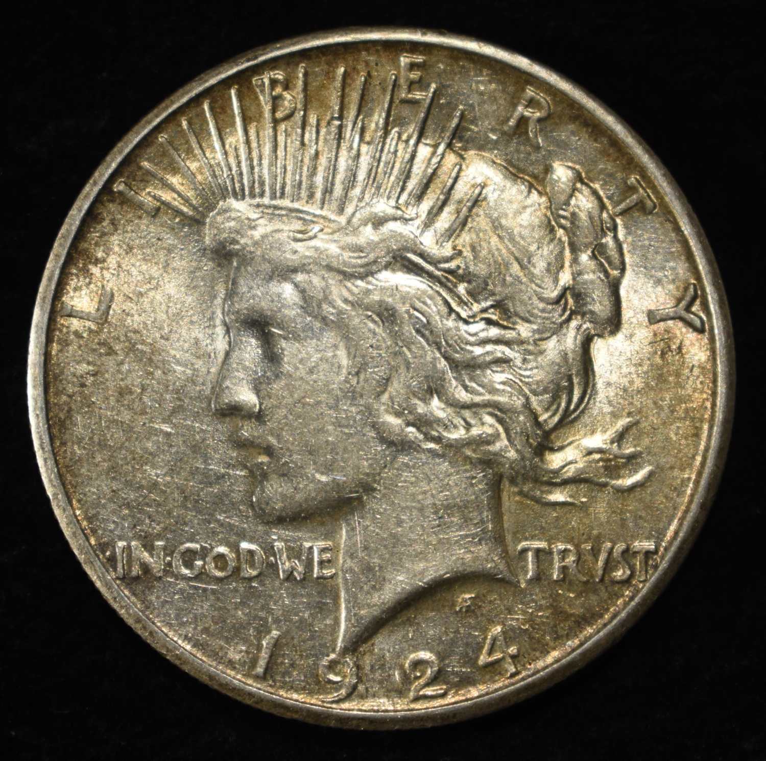 1924-S PEACE DOLLAR CH AU