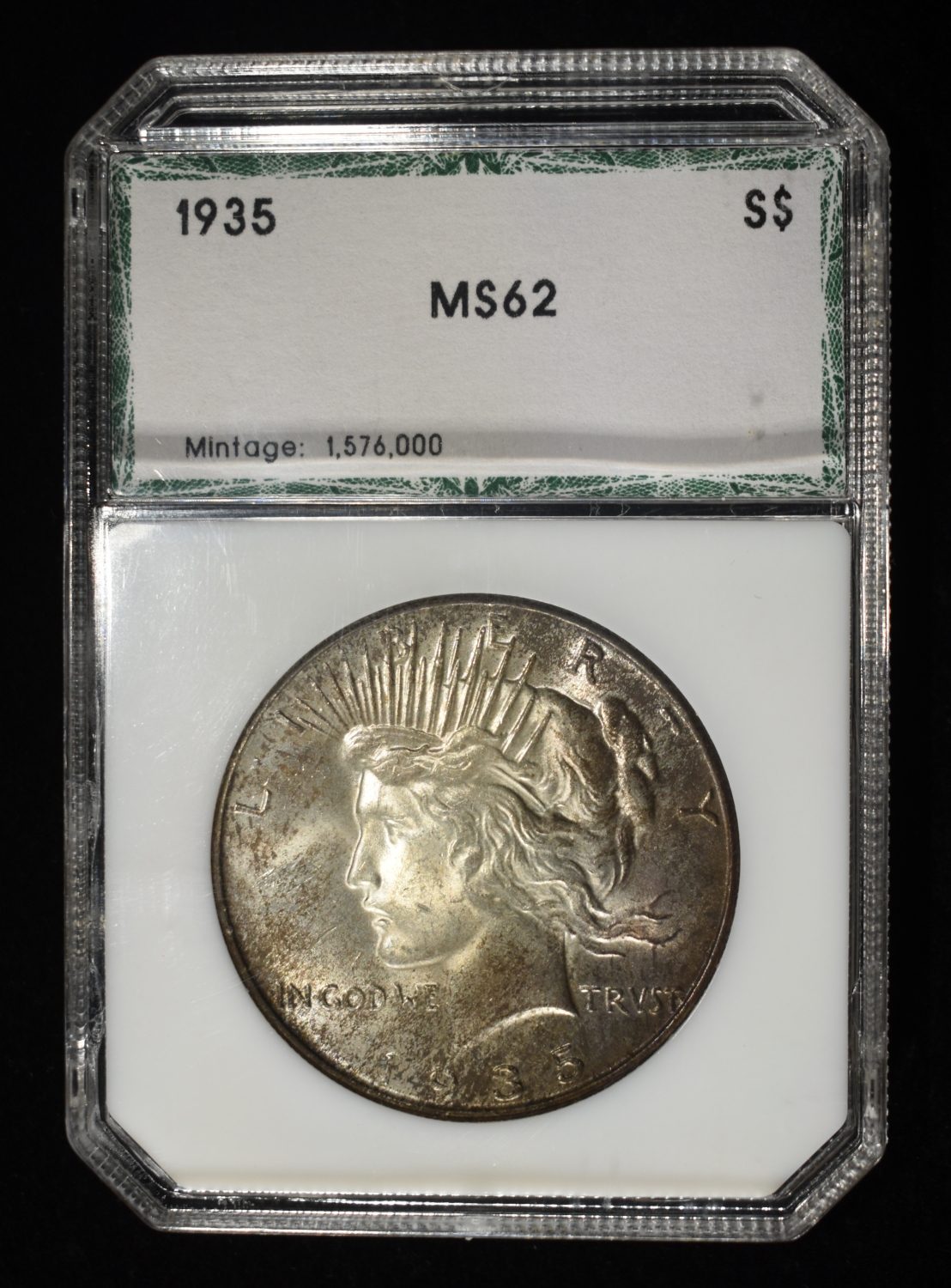 1935 PEACE DOLLAR PCI CH BU