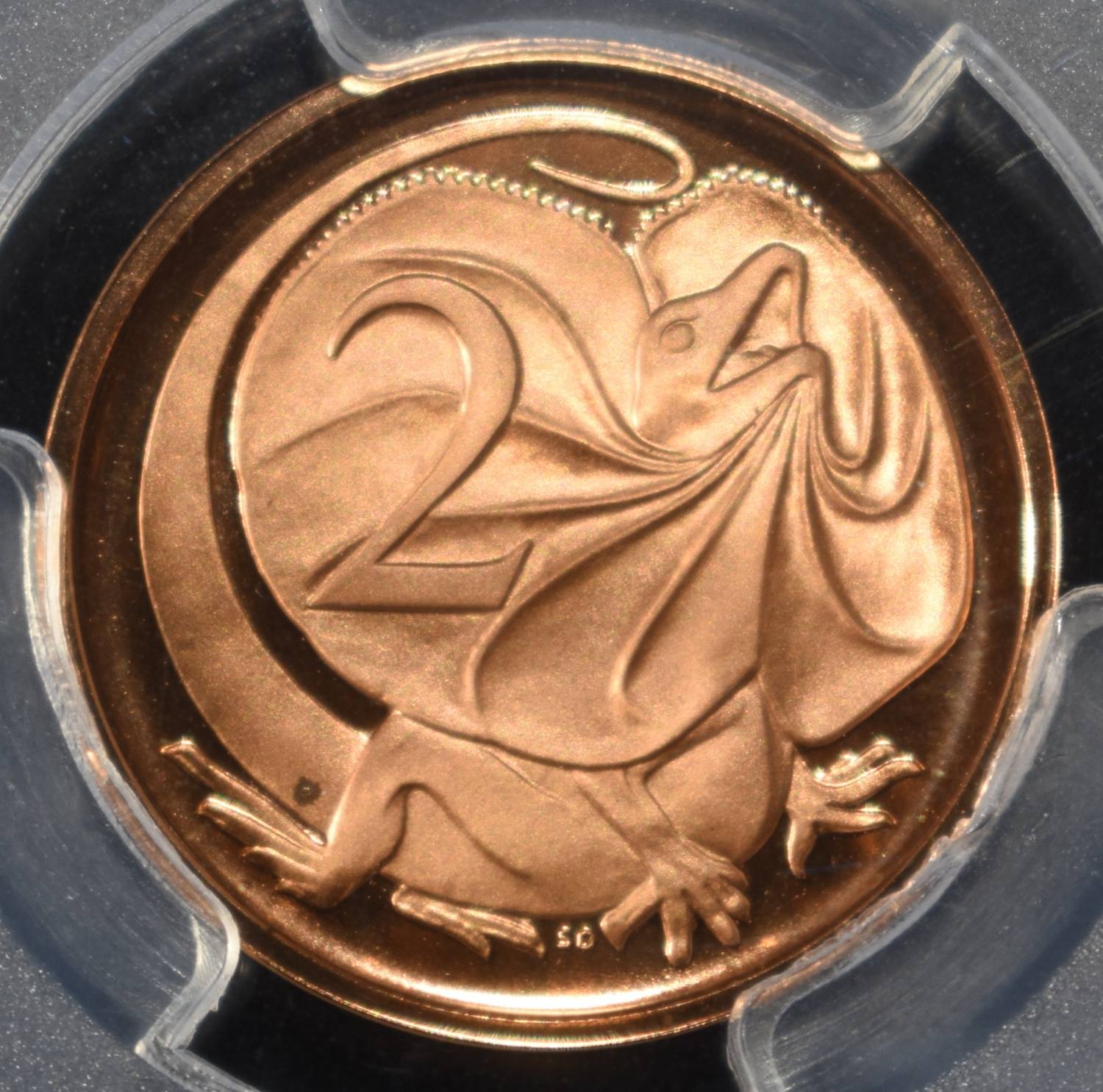 1966 AUSTRALIA 2C PCGS PR67 DCAM