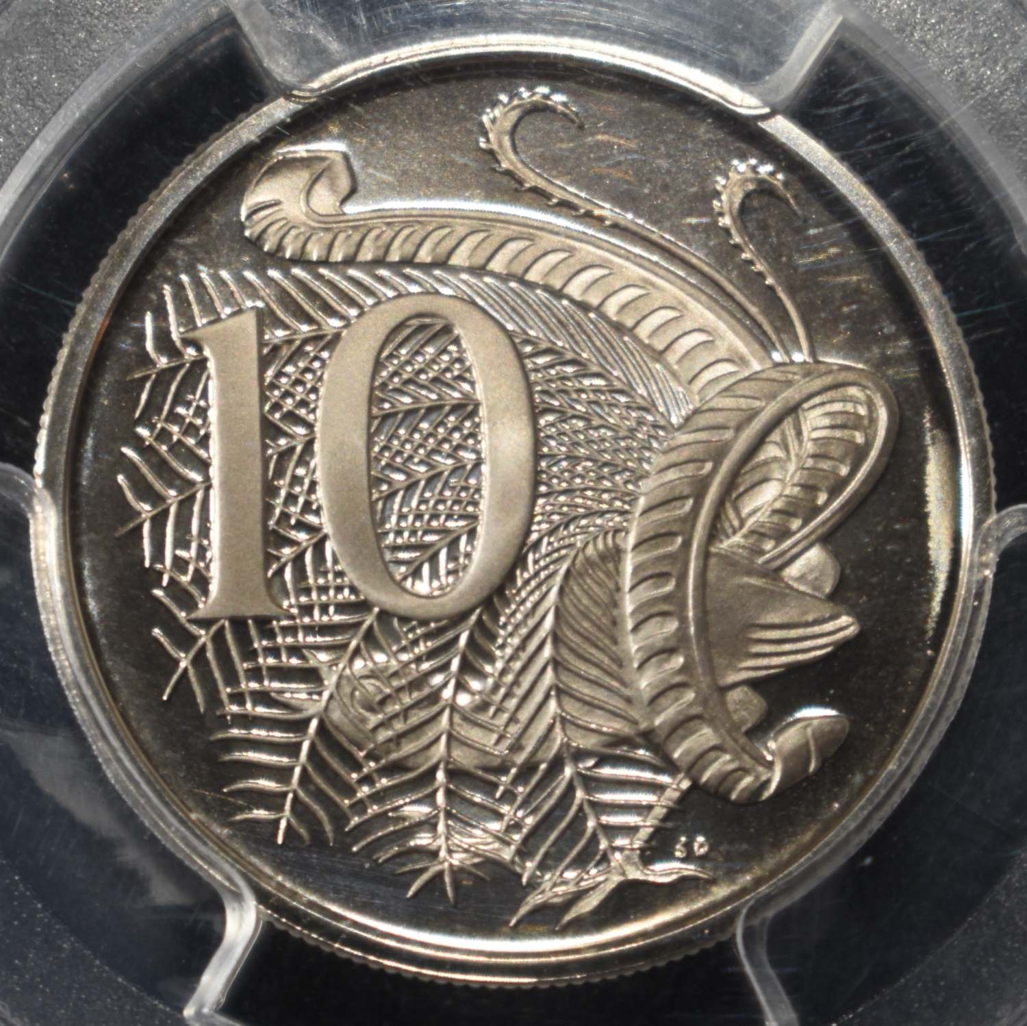 1966 AUSTRALIA 10C PCGS PR69 DCAM