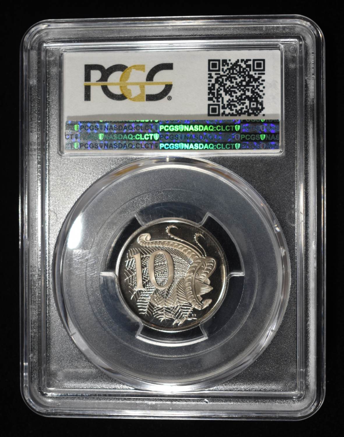 1966 AUSTRALIA 10C PCGS PR69 DCAM