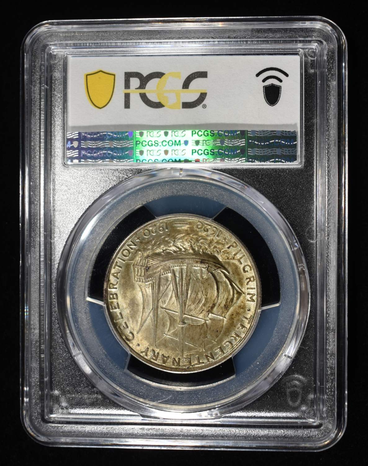 1920 50C COMMEM PILGRIM PCGS MS62