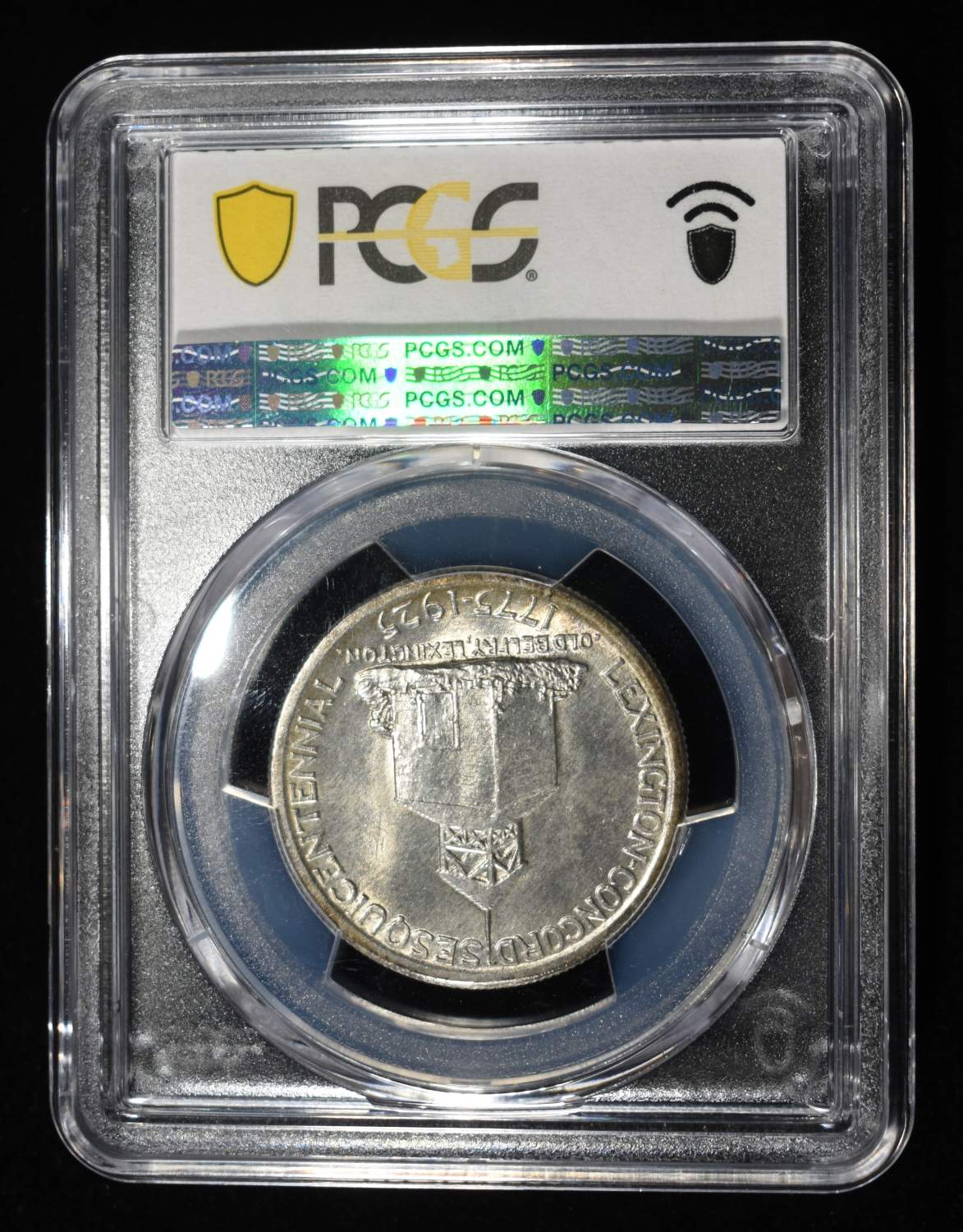 1925 50C COMMEM LEXINGTON PCGS MS63