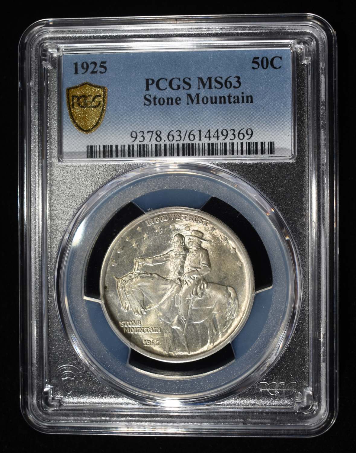 1925 50C COMMEM STONE MOUNTAIN PCGS MS63