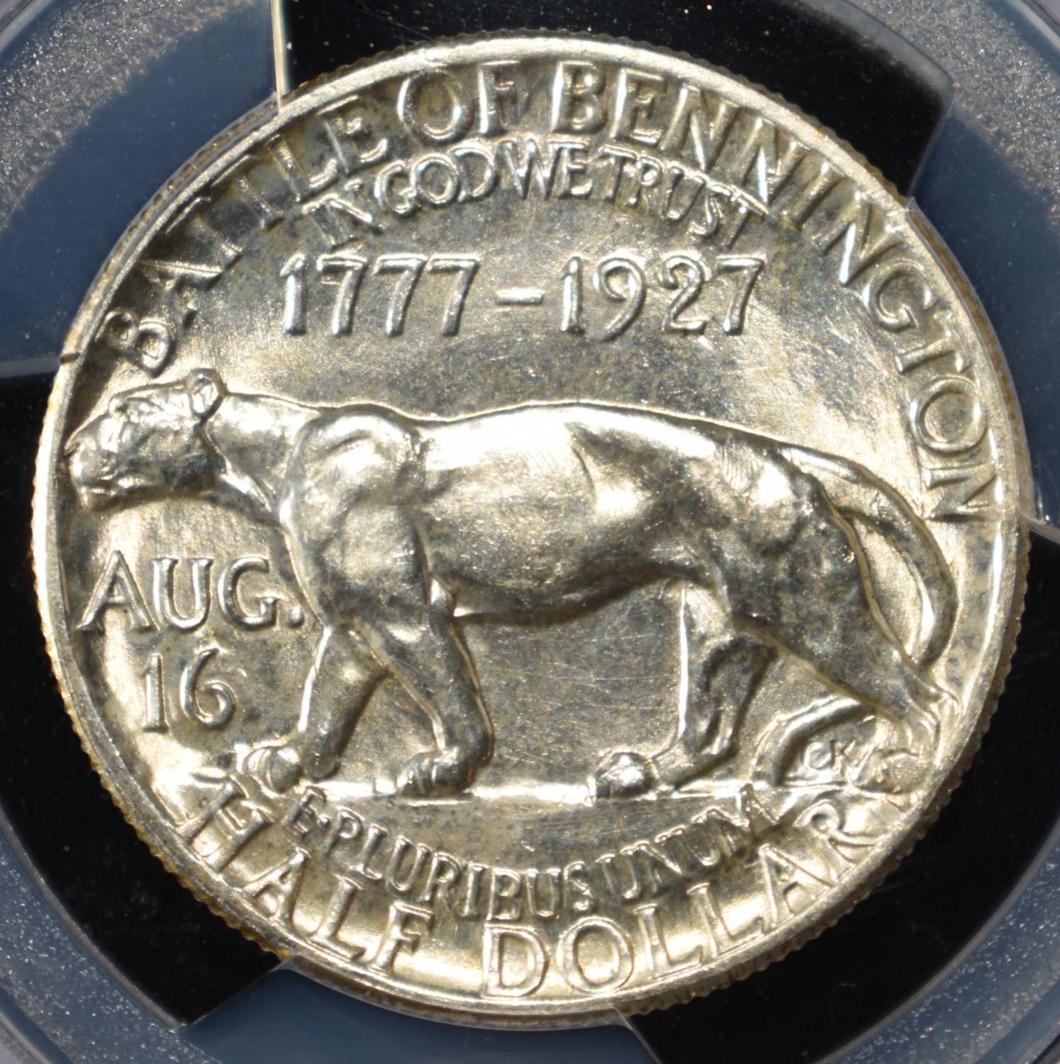 1927 50C COMMEM VERMONT PCGS MS64