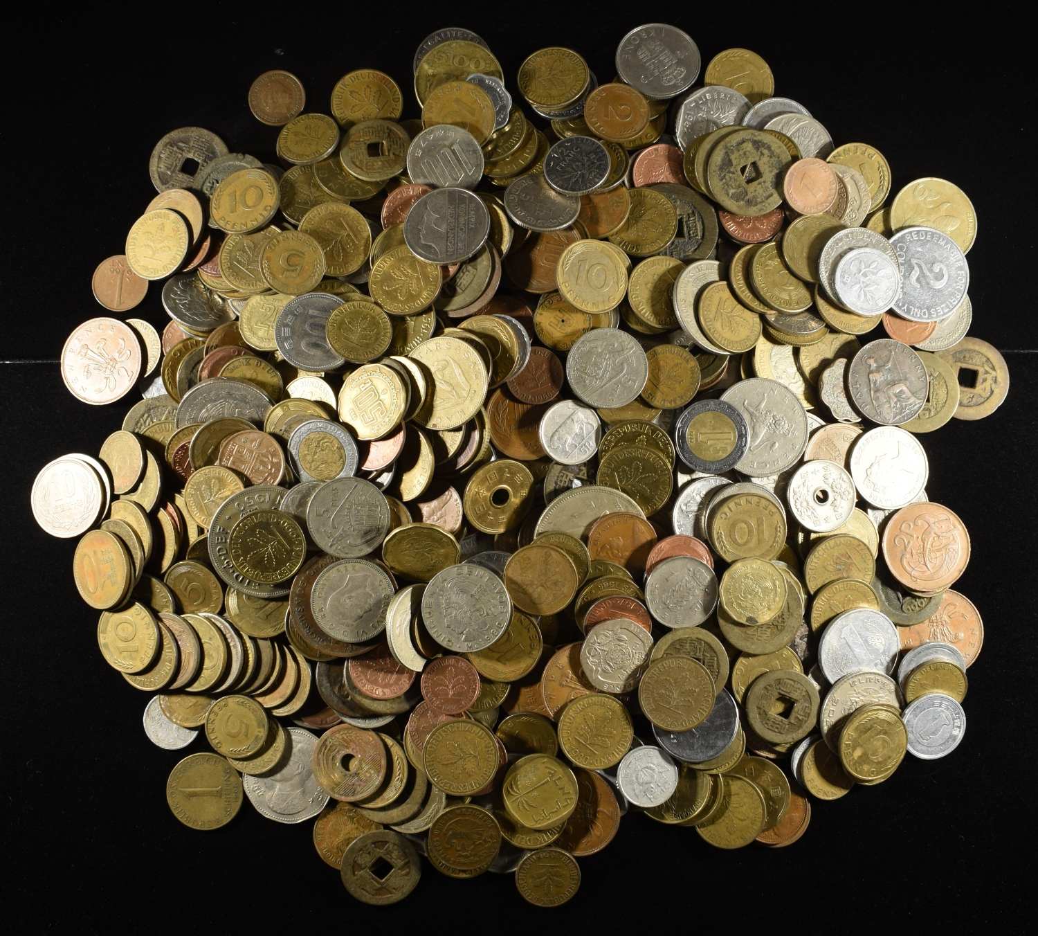 5 LBS FOREIGN COINS