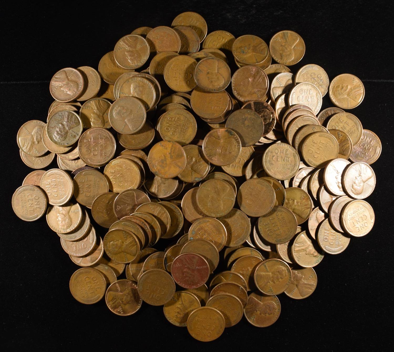 200 "S" MINT WHEAT CENTS