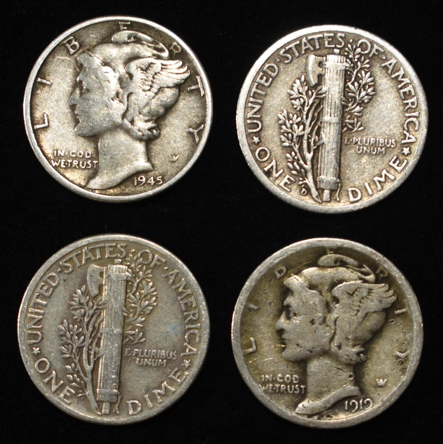 (50) MERCURY DIMES