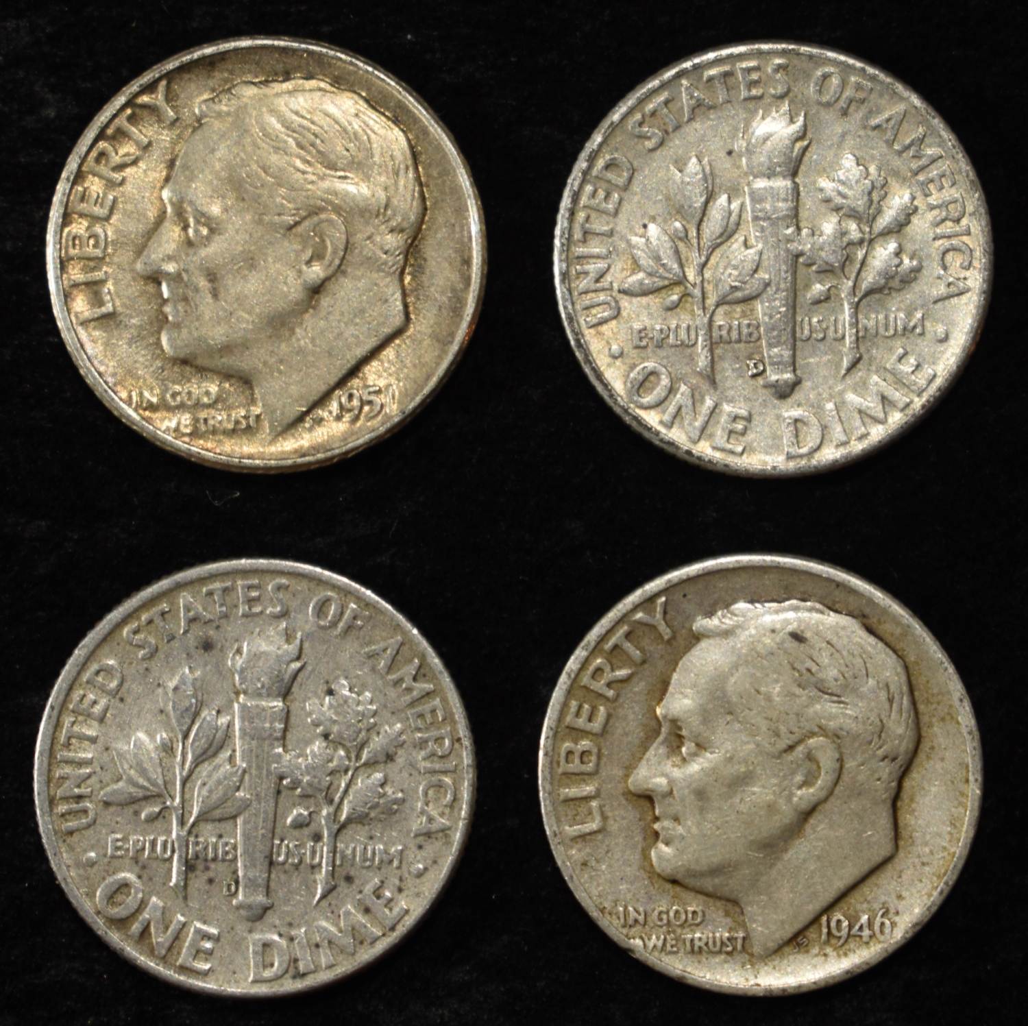 (50) 90% SILVER ROOSEVELT DIMES